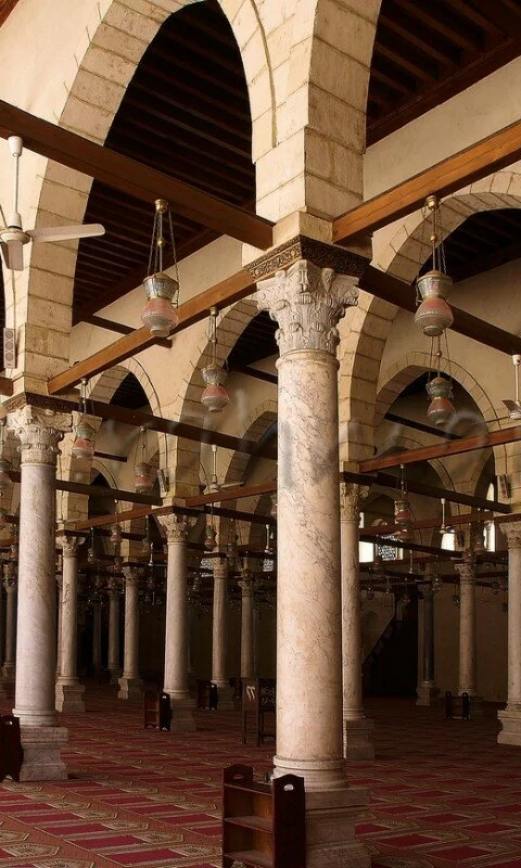 35 Famous Islamic Places Aroud the World Amr Bin Aas Mosque in Cairo Egypt 480x800 35 Famous Islamic Places Aroud the World
