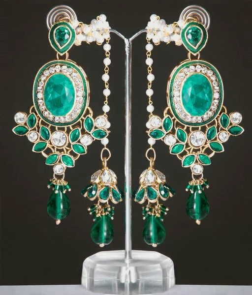 Beautiful look Kashmiri style designer earrings for you