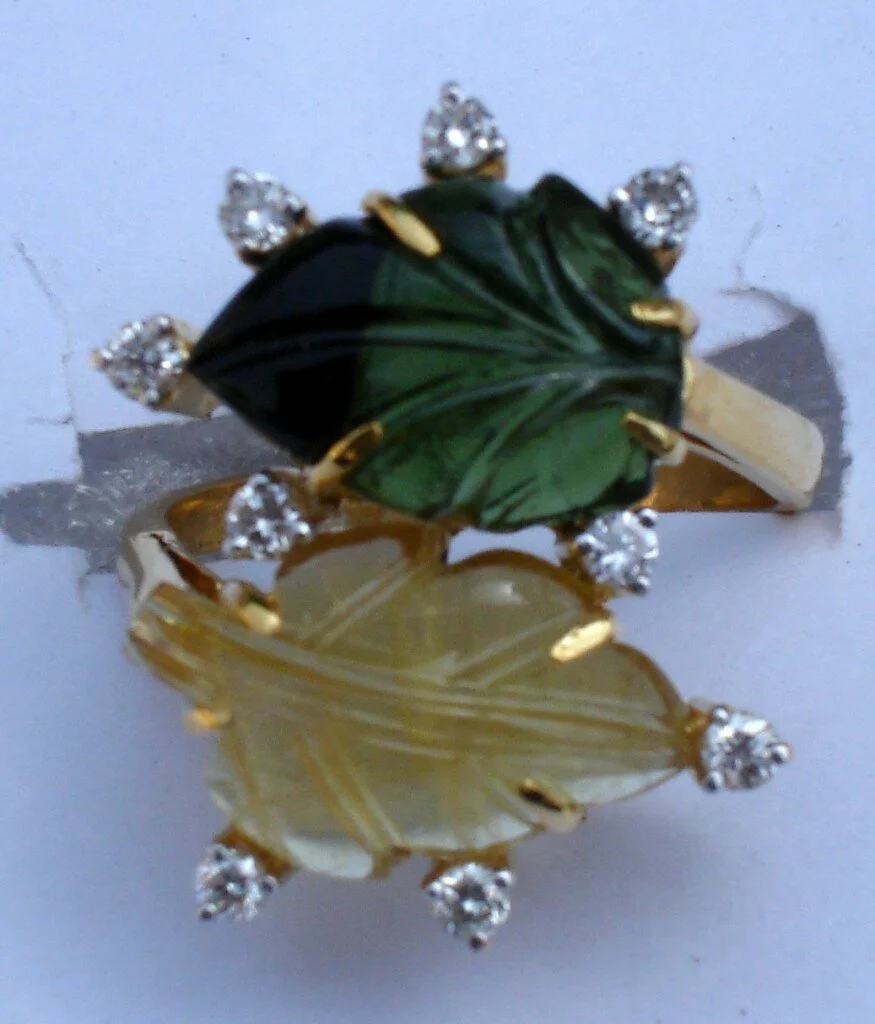 DSC01878 875x1024 New design colorful  diamond gold rings collection photo gallery 2011