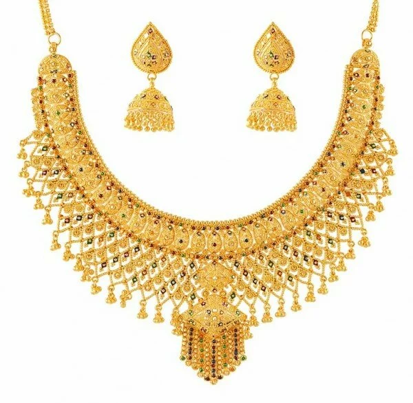 Jewelry and dresses collection for this marriage seasion 2011 bridal golden set8 600x586 Jewelry and dresses collection for this marriage seasion 2011