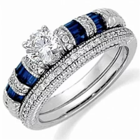 Jewelry and dresses collection for this marriage seasion 2011 sapphire and diamond wedding ring 1 Jewelry and dresses collection for this marriage seasion 2011