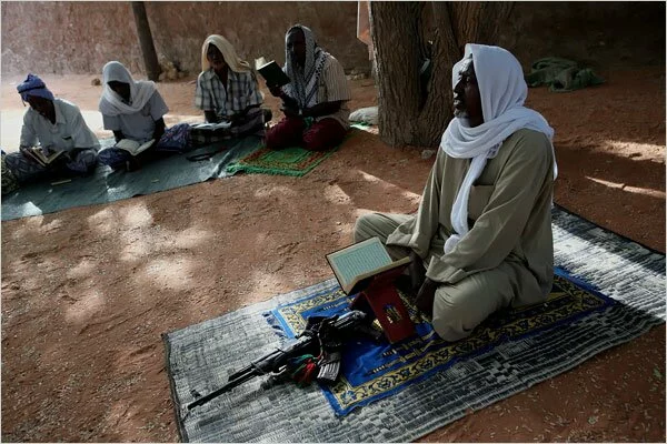 Africa muslim teaching holy Quran
