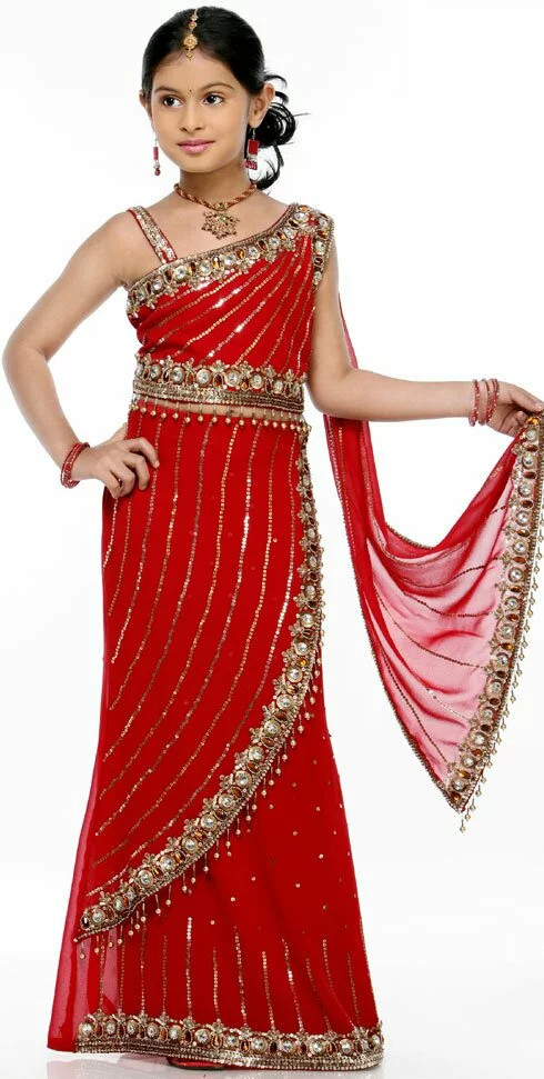 Indian traditional children clothing photos Indian kids red party wear Indian traditional children clothing photos