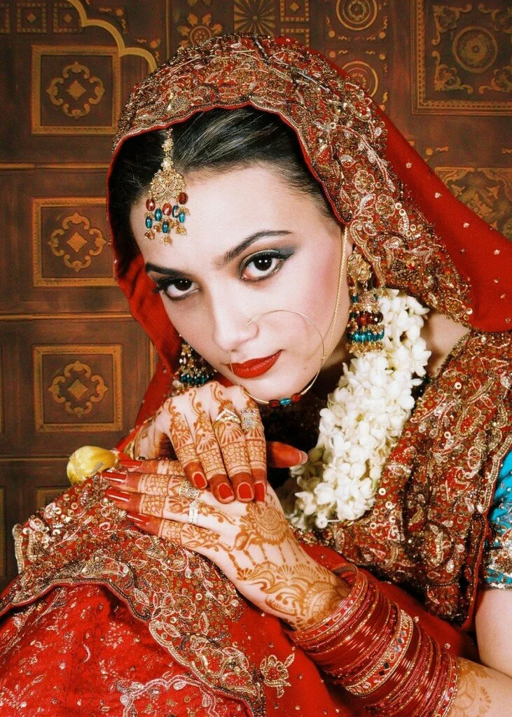 Around The World Muslim Weddings, Dresses And Makeup Pakistani bride the beauty of pakistan 731x1024 Around The World Muslim Weddings, Dresses And Makeup