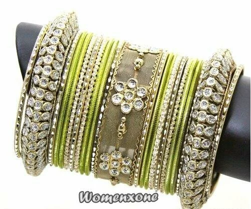 Beautiful jhumka bangles accessorize for Eid 2011 Diamond Stone Beaded Bangles 11 Beautiful jhumka bangles accessorize for Eid 2011