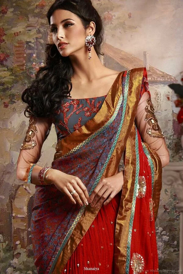 Latest beautiful Indian bridal and all type saree for womens Latest beautiful Indian Bridal saree for womens image 20 by Muslimblog.co .in Latest beautiful Indian bridal and all type saree for womens