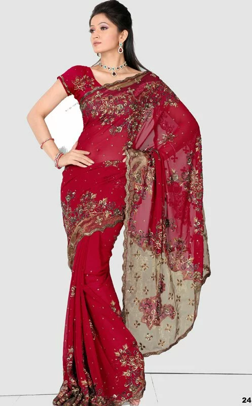 Latest beautiful Indian bridal and all type saree for womens Latest beautiful Indian Bridal saree for womens image 7 by Muslimblog.co .in Latest beautiful Indian bridal and all type saree for womens