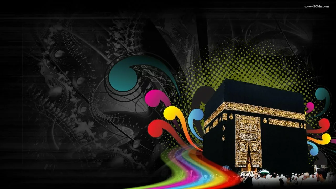 Makkah Abstract color Islamic Abstract Makkah Wallpaper