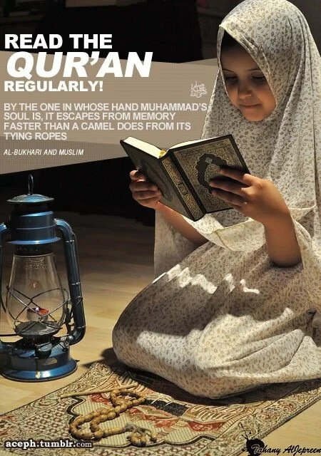 Read the Quran Regularly! Read the Quran Regularly Read the Quran Regularly!